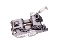 Formula EB7 brake calipers close-up – lightweight 2-piston design with sintered pad compatibility