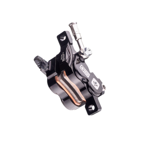 Formula EB9 brake calipers close-up – 4-piston radial-mount design for maximum stopping power
