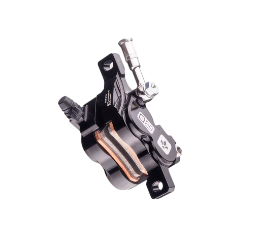 Formula EB9 brake calipers close-up – 4-piston radial-mount design for maximum stopping power