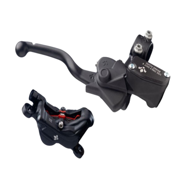 Formula EMoto brakes three-quarter view – high-performance e-moto braking system at BHive Moto Shop