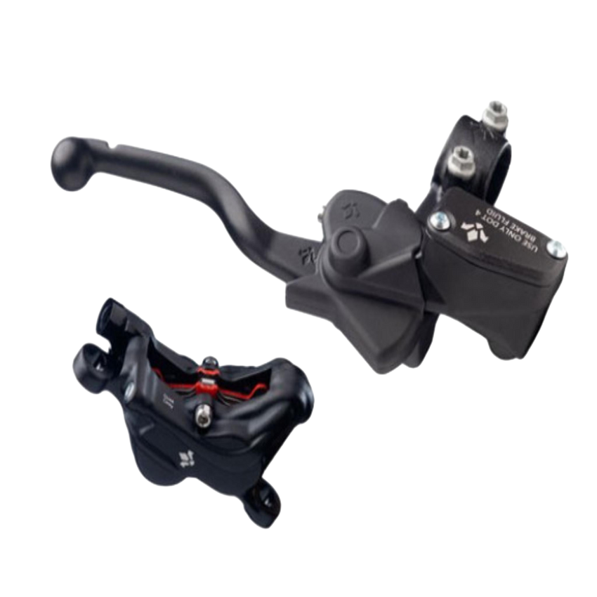 Formula EMoto brakes three-quarter view – high-performance e-moto braking system at BHive Moto Shop