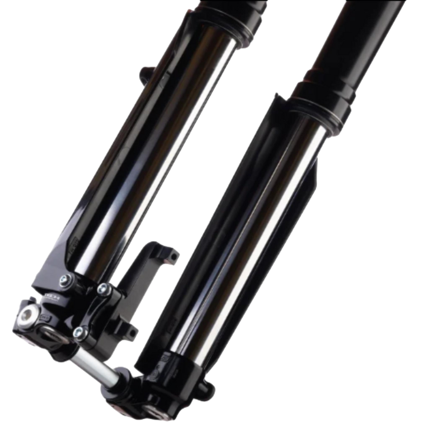 Formula Tech E39 eMoto forks angle view – transform your electric dirt bike's handling, $1,300