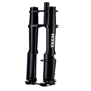 Formula Tech E39 forks side profile – 38mm stanchions, precision-engineered for e-moto performance