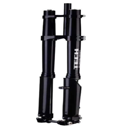 Formula Tech E39 forks side profile – 38mm stanchions, precision-engineered for e-moto performance