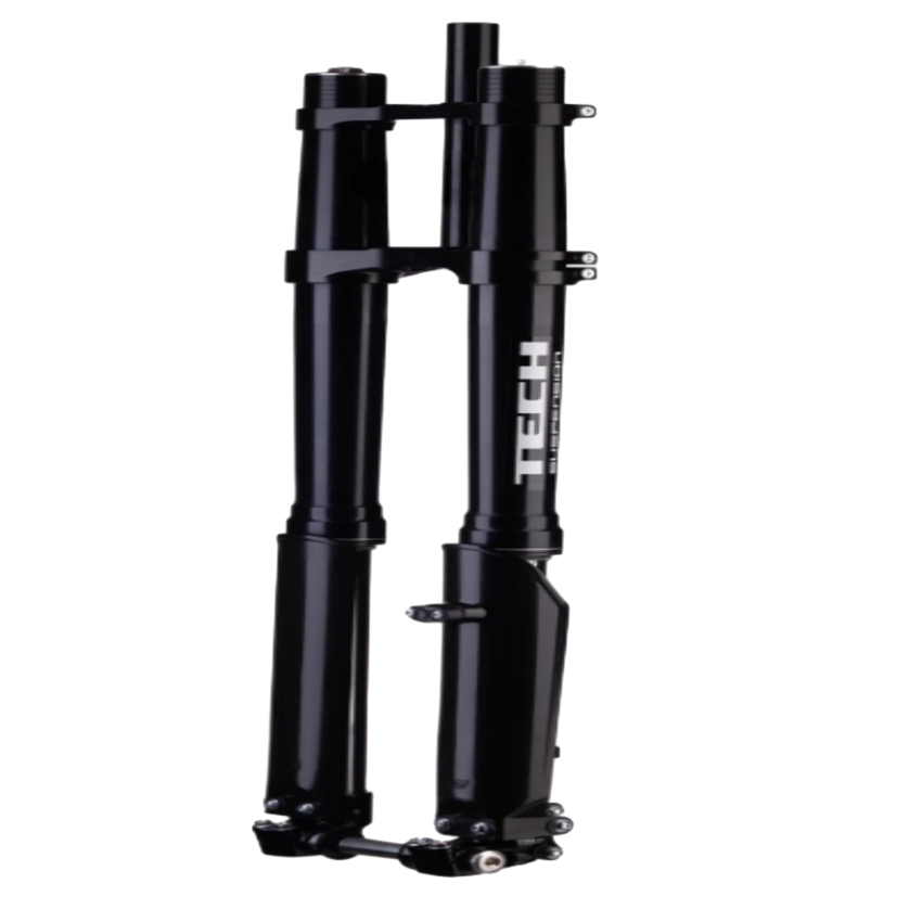 Formula Tech E39 forks side profile – 38mm stanchions, precision-engineered for e-moto performance