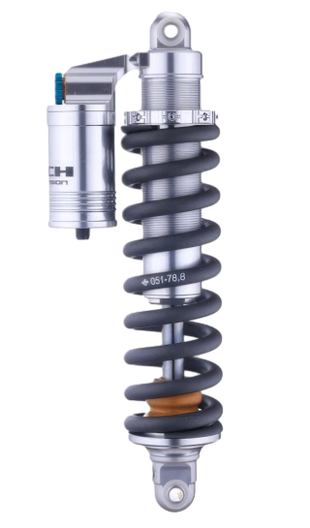 Formula Tech Talaria rear shock side profile – fully adjustable rebound and compression damping