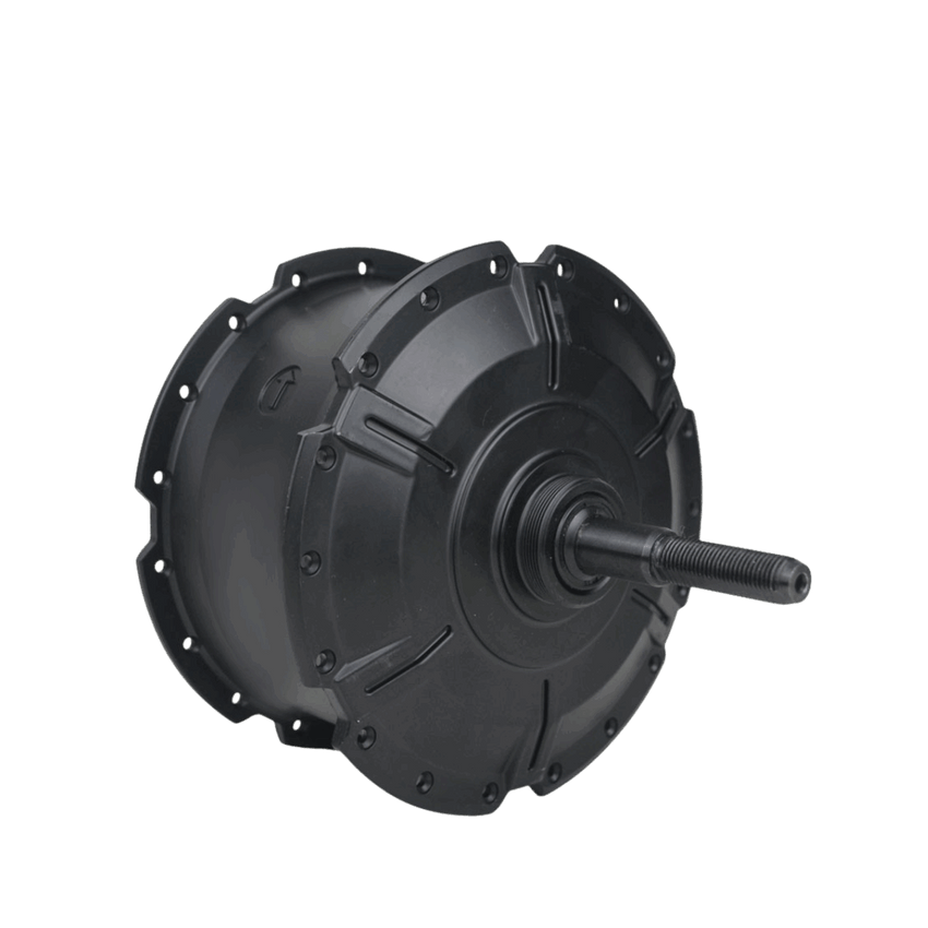 Freego Electric Bike Brushless Motor, black rear hub motor with axle
