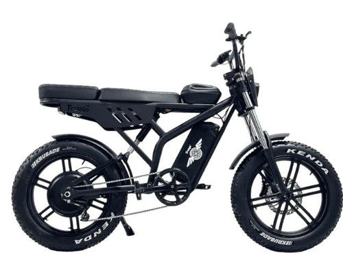 Freego F2 Pro Max Prime dual seat e-bike rear view showing passenger seat and tail section