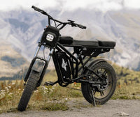 Freego F2 Pro Max Prime dual seat ebike suspension close-up detail