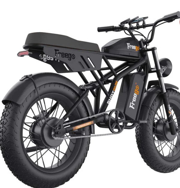 Freego Flash F3 Pro dual motor electric bike cockpit and controls close-up