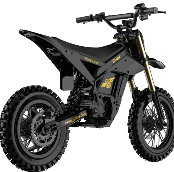 Freego Nova 5 Mini emoto cockpit and controls detail – youth electric moto Utah