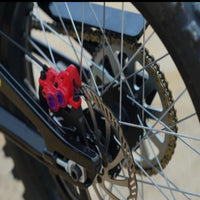 Freego Nova 5 electric moto front fork and wheel detail – serious off-road capability