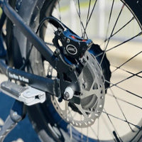 Freego Shotgun Lite FO electric bike cockpit and stem detail – approachable controls for youth riders