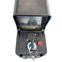 Freego Lithium Battery for X-Man & Nova Series, top view of charge port and key switch