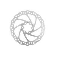 Freego eBike Hydraulic Disc Brake Set rotor, silver disc close-up