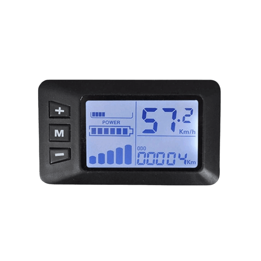 Freego Electric Bikes LCD Display, rectangular display with buttons