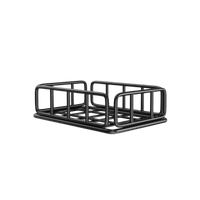 Freego Foldable Rear Cargo Rack, black steel basket rack