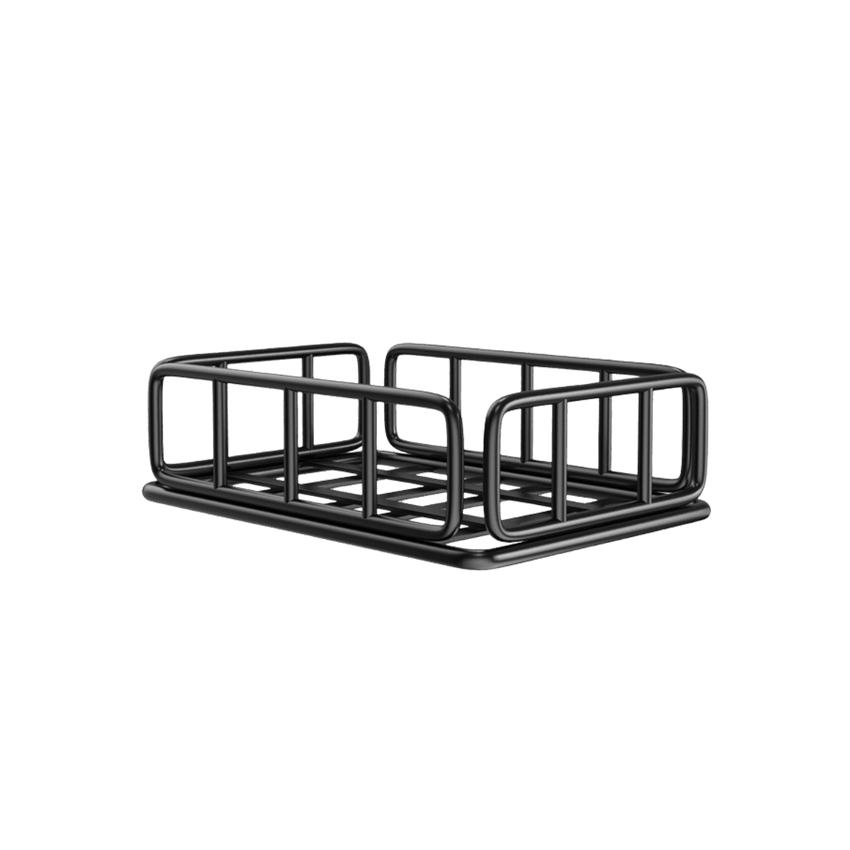 Freego Foldable Rear Cargo Rack, black steel basket rack