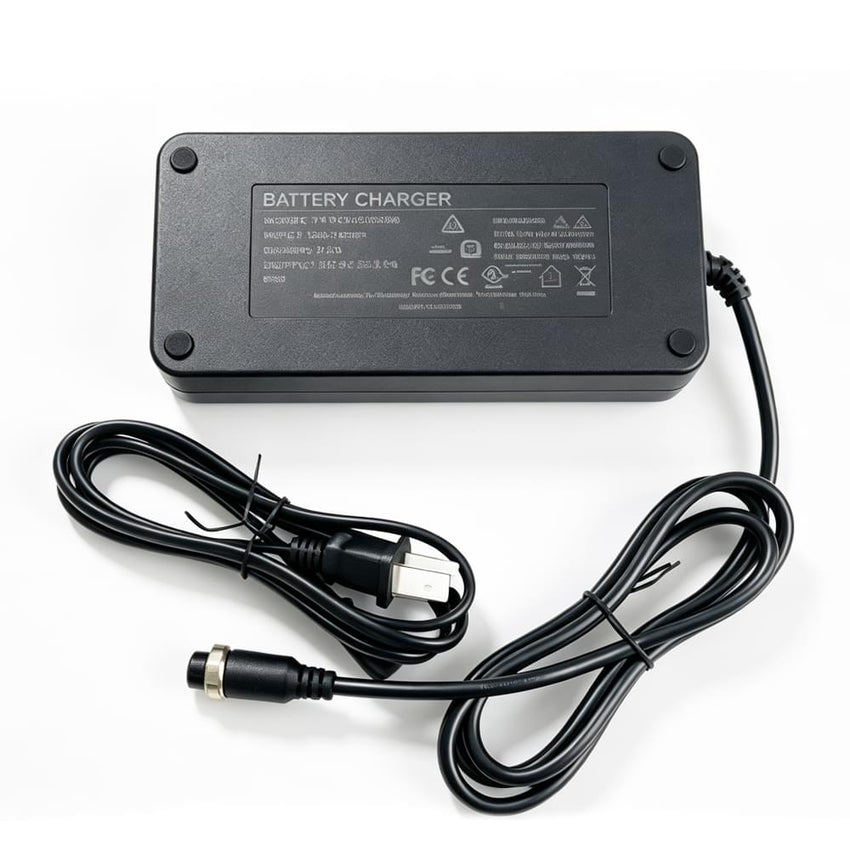 HappyRun e-bike battery charger with round connector