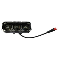 HappyRun triple-lens LED headlight bar with connector