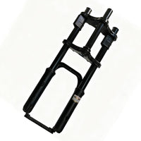 HappyRun e-bike front suspension fork, front view