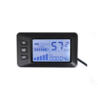 Freego Electric Bikes LCD Display, backlit display showing 57.2 reading