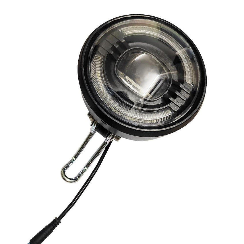 HappyRun round LED headlight with mounting bracket