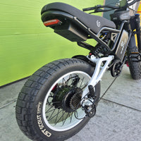 Pro fat tire electric bike, aggressive off-road stance