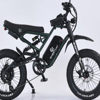full suspension system on 1500W Pro e-bike