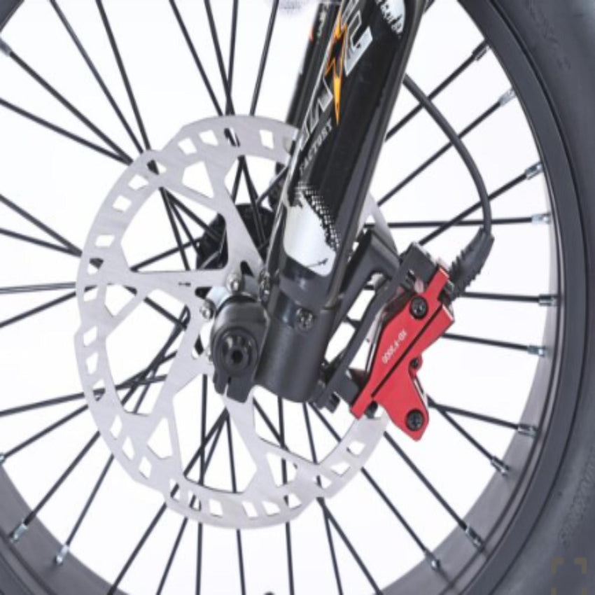 hydraulic disc brake on all-terrain electric bike