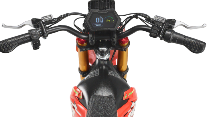 HappyRun F18 6000W mid-drive electric moto in action – off-road riding Utah