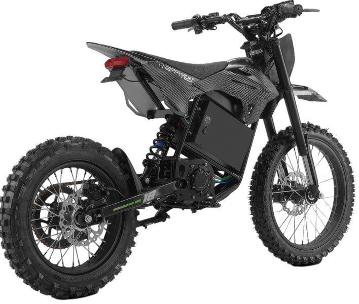 HappyRun F18 electric dirt bike full profile – buy at BHive Moto Shop West Jordan Utah