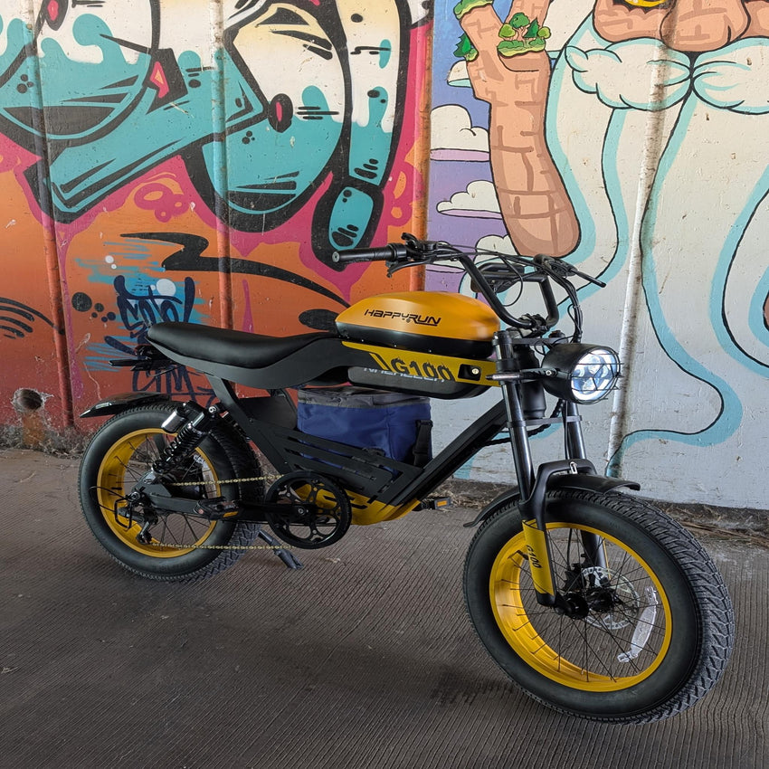 HappyRun G100 Pro 72V 6000W Class III e-moped at BHive Moto Shop showroom West Jordan Utah