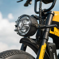HappyRun G100 Pro Class III electric moped cockpit and instrument cluster detail
