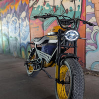 HappyRun G100 Pro Class III electric moped side view in BHive Moto Shop West Jordan