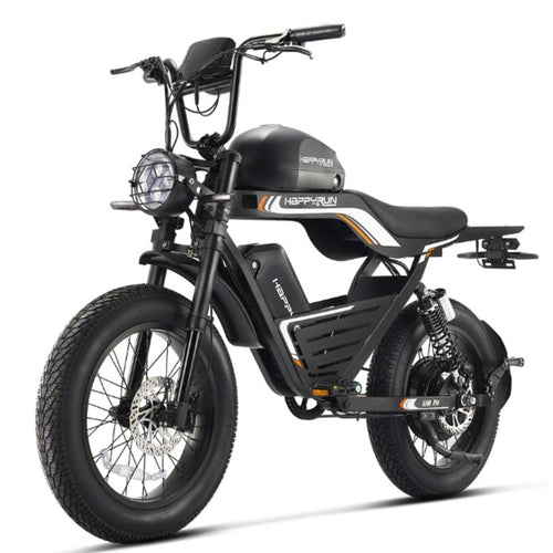HappyRun G100 Pro Class III high-performance e-moped three-quarter front view