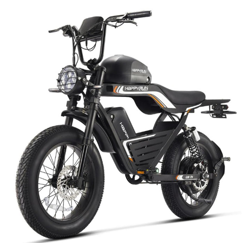 HappyRun G100 Pro Class III high-performance e-moped three-quarter front view