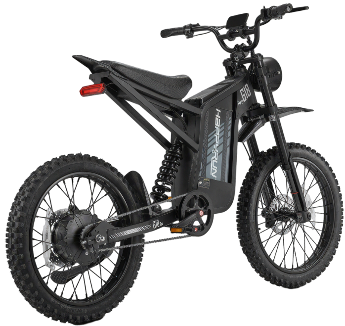 HappyRun G18 Pro Class II III electric bike cockpit, display, and controls close-up