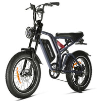HappyRun G60 Pro Class II 20x4 electric moped three-quarter rear view