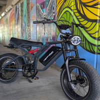 HappyRun G60 Pro fat tire e-moped in-store display at BHive Moto Shop West Jordan Utah