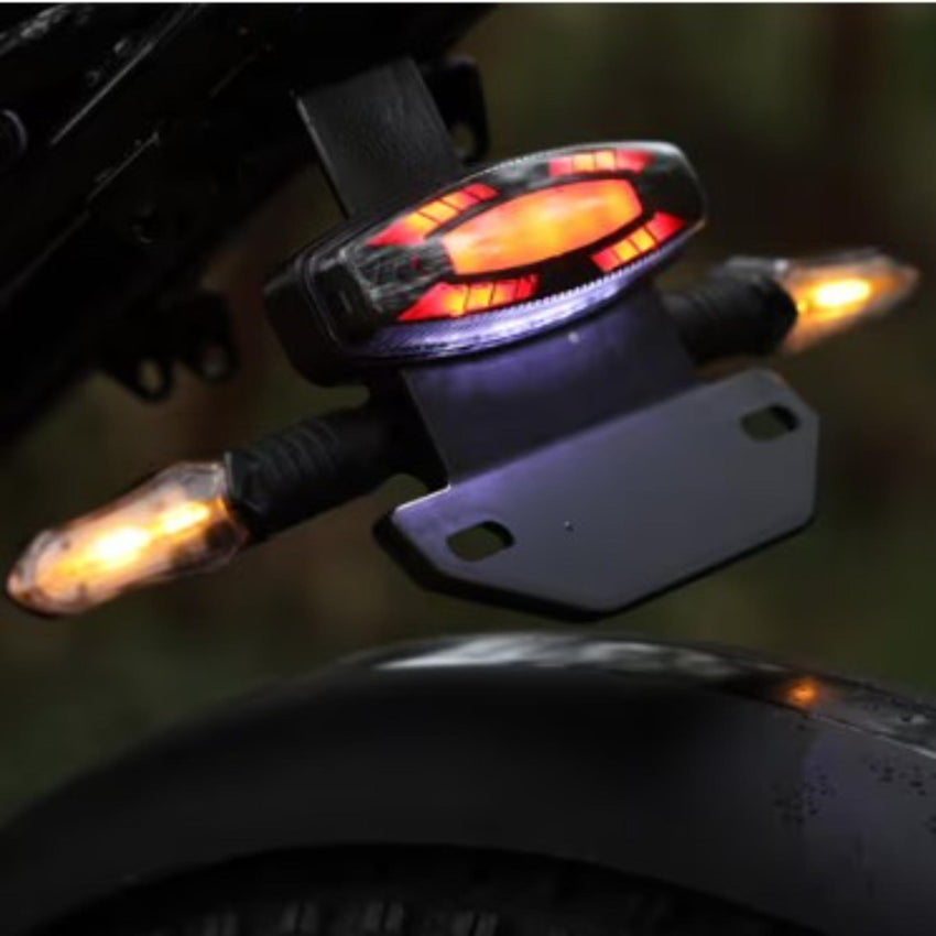 HappyRun G60 Pro fat tire electric moped front fork and fender detail
