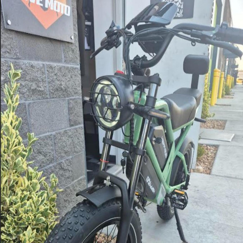 HappyRun G70 Class II e-bike wheel and brake system detail