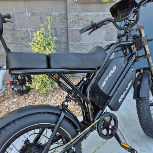 HappyRun G70 dual seat e-bike alternate color or angle view – BHive Moto Shop West Jordan