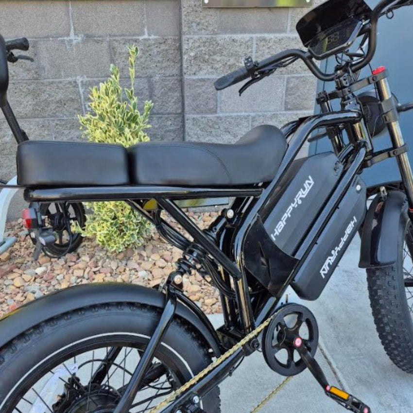 HappyRun G70 dual seat e-bike alternate color or angle view – BHive Moto Shop West Jordan