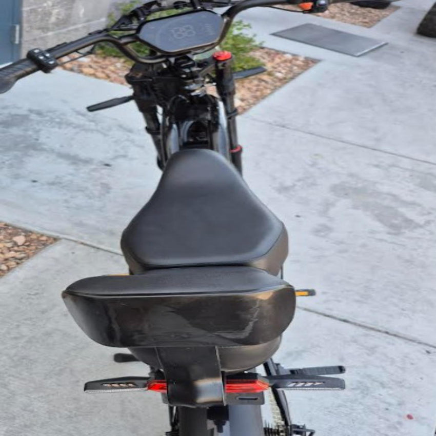 HappyRun G70 dual seat electric bike in-store or delivery shot – BHive Moto Shop West Jordan