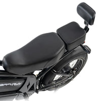 HappyRun G70 dual seat moped motor and drivetrain close-up detail