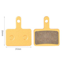 Freego Semi-Metallic Brake Pads, tab-style pad pair measuring 31 x 35 mm