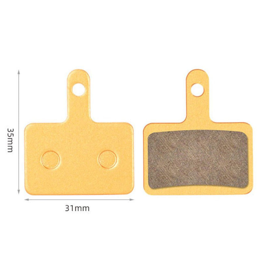 Freego Semi-Metallic Brake Pads, tab-style pad pair measuring 31 x 35 mm