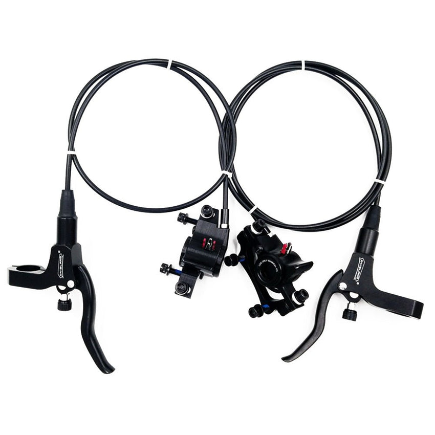 Freego eBike Hydraulic Disc Brake Set, pair of levers with calipers and hoses