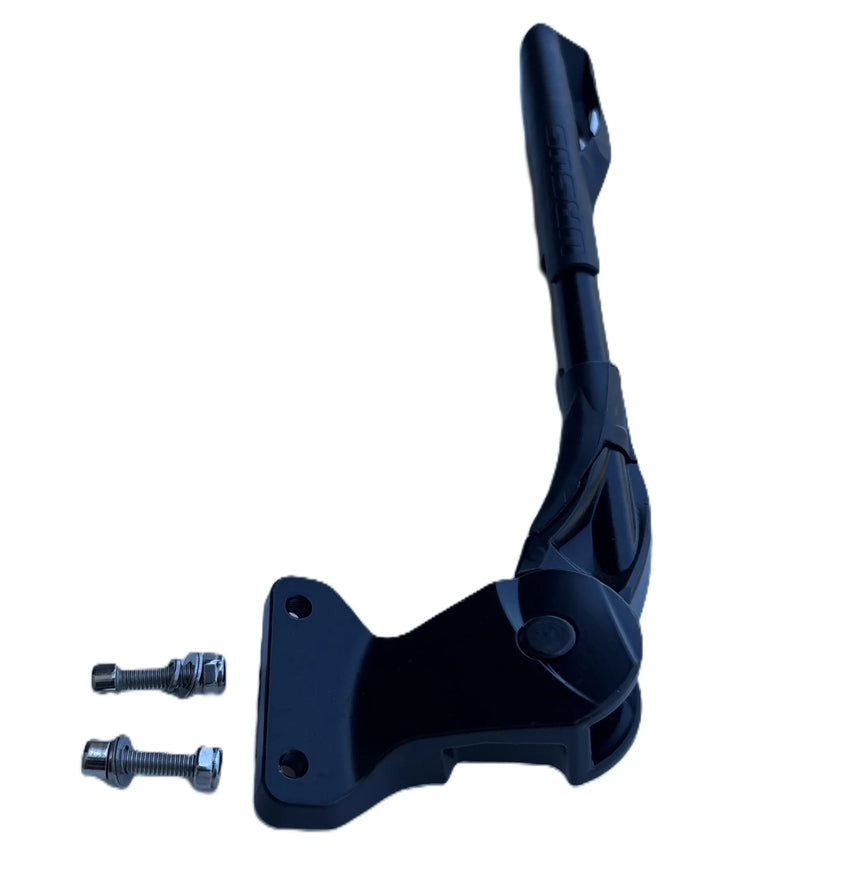 GhostCat Kickstand with Hardware, black kickstand with mount plate and two bolts